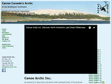 Tablet Screenshot of canoearctic.com